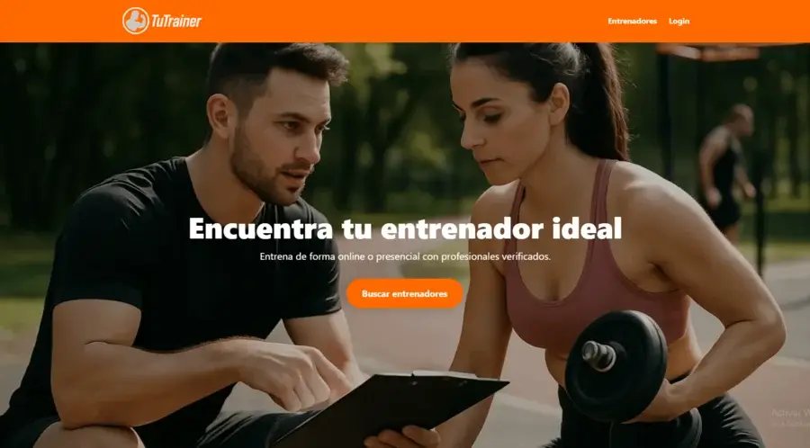 TuTrainer - Vista principal de la app